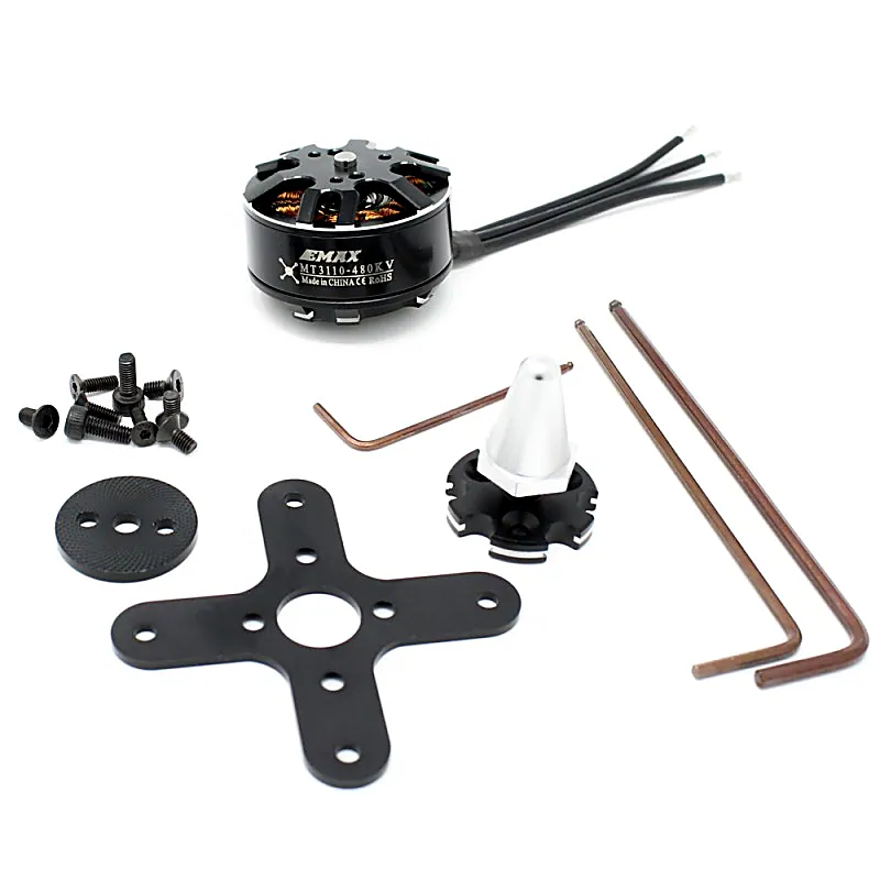 EMAX MT3110 480KV Brushless DC Motor for Multirotors Silver Cap (CCW)