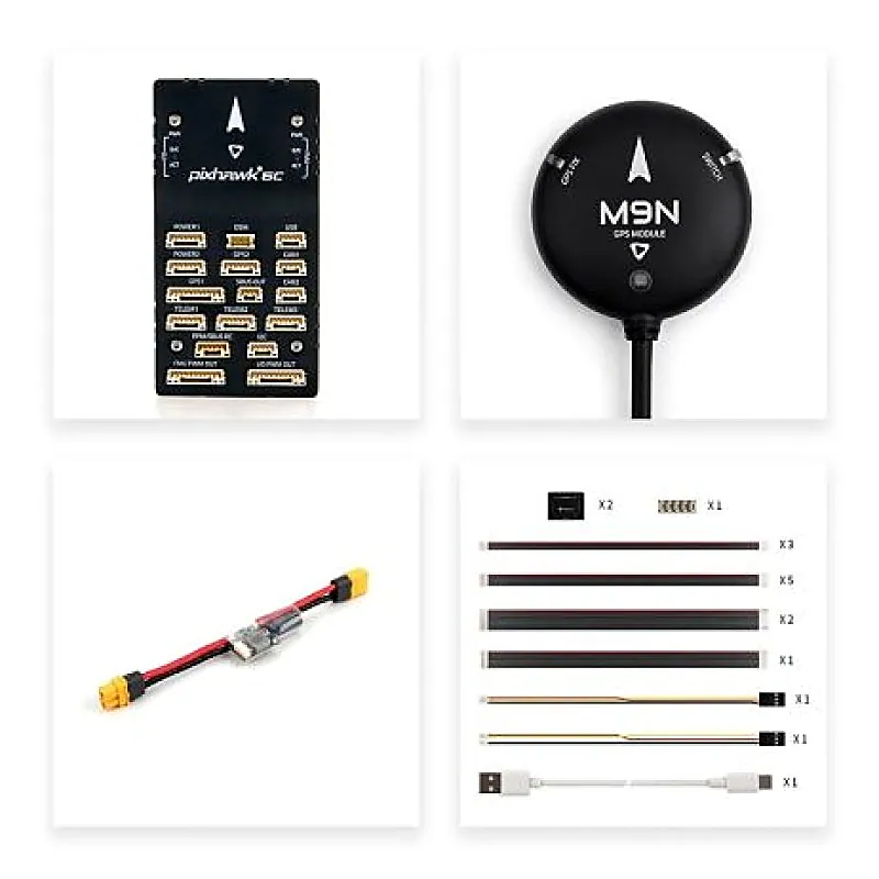 Holybro Pixhawk 6C Flight Controller + PM02 Power Module +M9N GPS