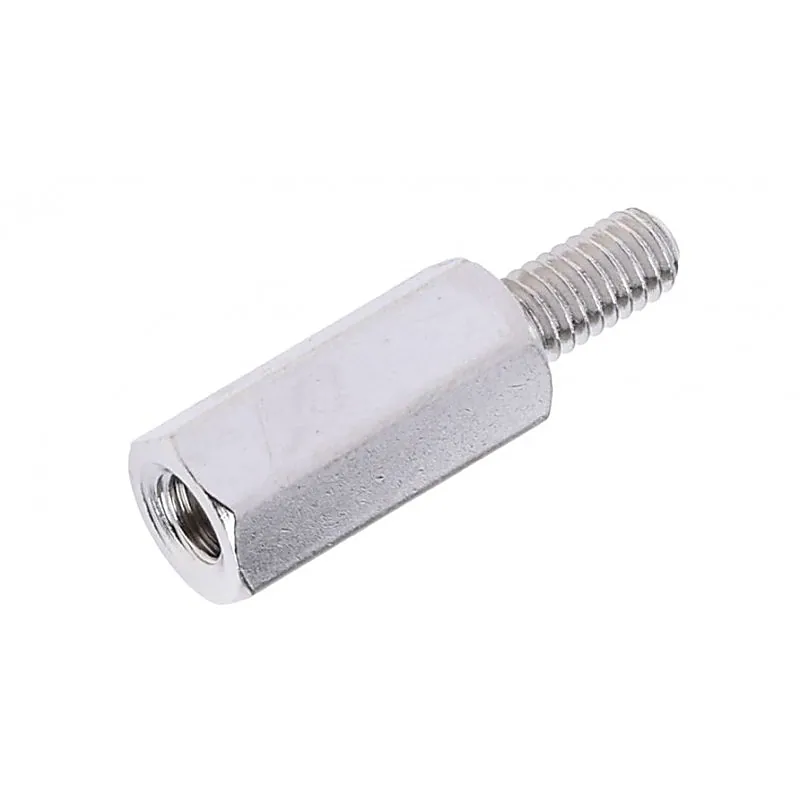 M4x15mm Male to Female Nickel Plated Brass Hex Standoff Spacer - 5 Pieces pack