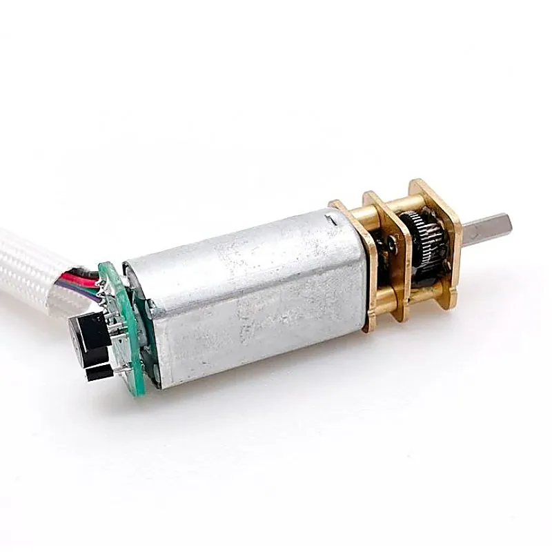 N12 5V 57RPM Metal Gear Motor With Encoder