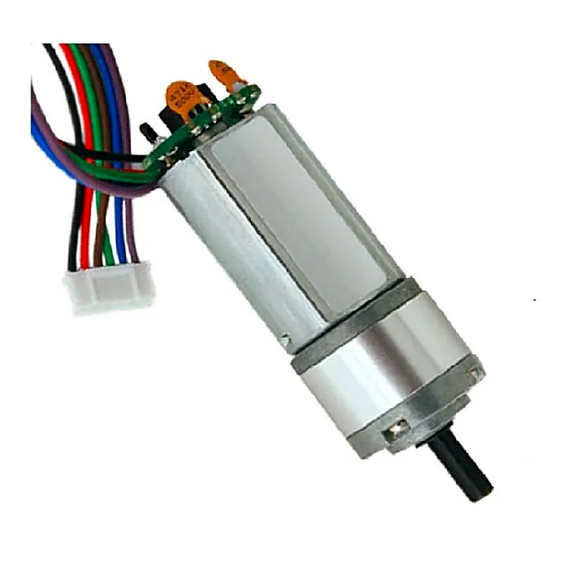 N20 24V 340RPM Metal Gear Motor With Encoder D Type
