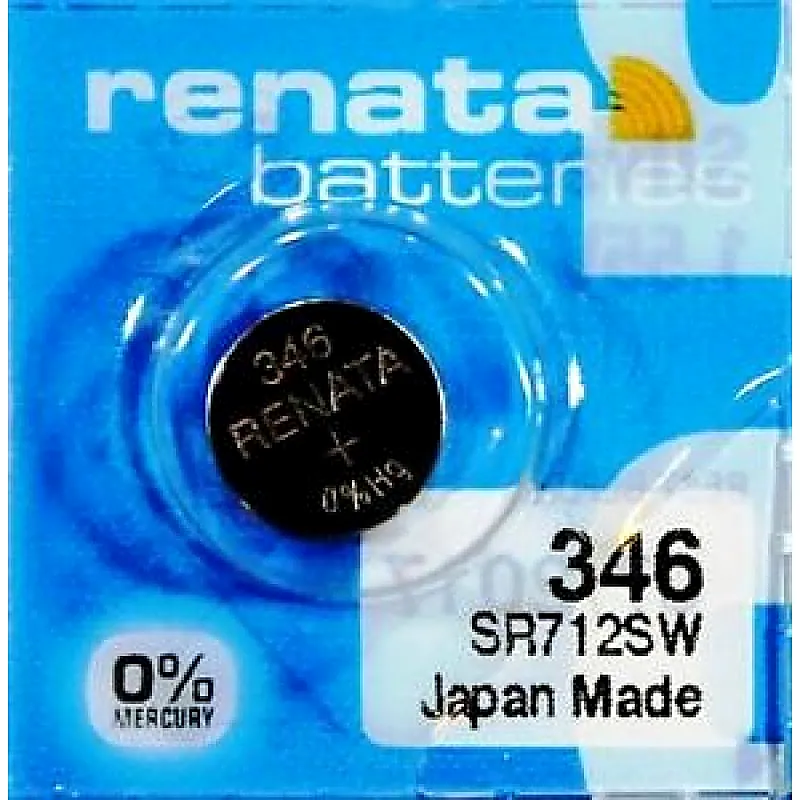Renata 346 SR712SW (Original) 1.55V 10mAh Silver Oxide Button Cell Battery