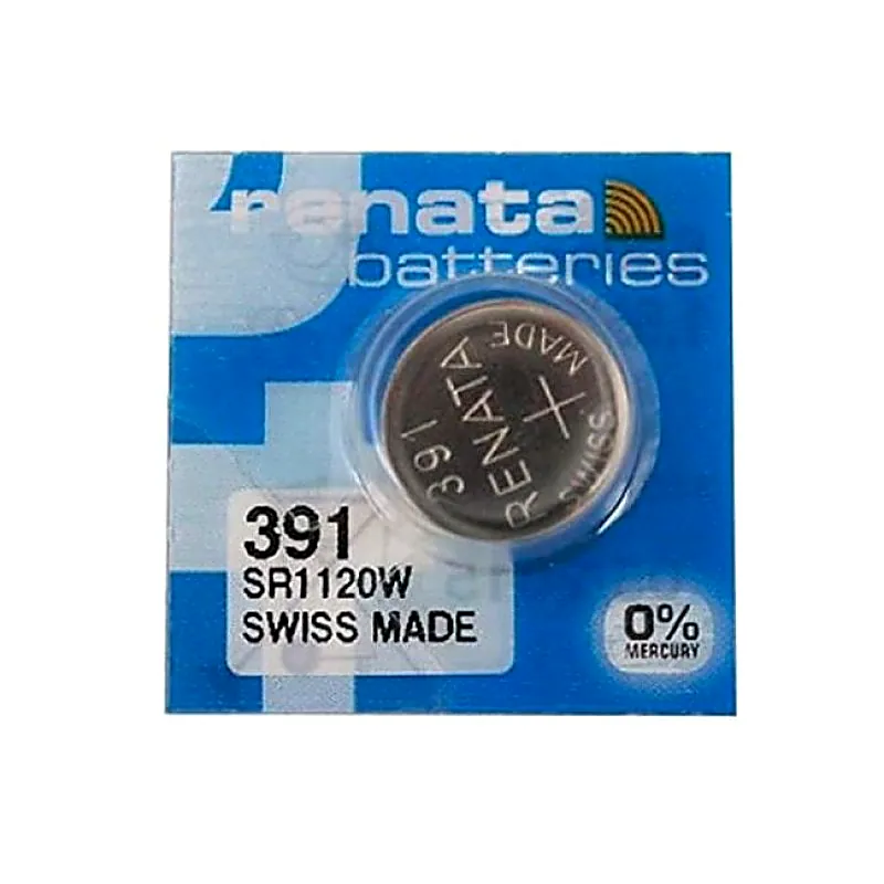 Renata 391 SR1120W (Original) 1.55V 50mAh Silver Oxide Button Cell Battery