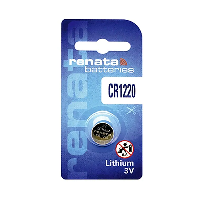 Renata CR1220 (Original) 3V 40mAh Lithium Coin Cell Battery