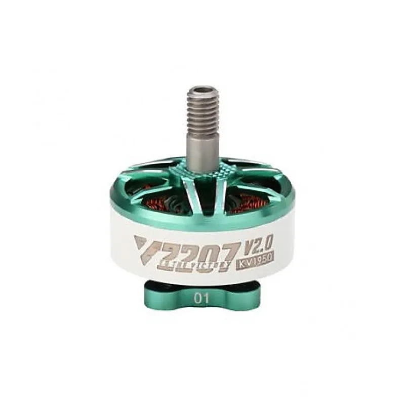 T Motor Velox V2207 V2.0 5Freestyle Fpv Racing Drone Motor 4-6S Emerald Green 1950 KV