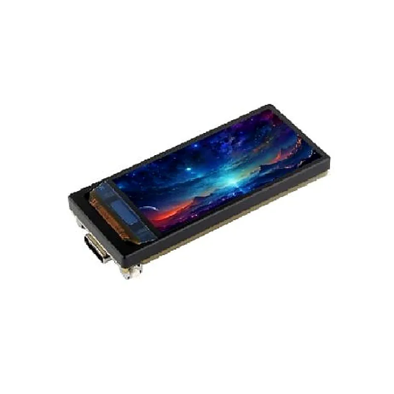 Waveshare ESP32-S3 1.91inch AMOLED Display Development Board, 240536, 32-bit LX7 Dual-core Processor, Up to 240 MHz Frequency, Accelerometer And Gyroscope Sensor, ESP32 With Display