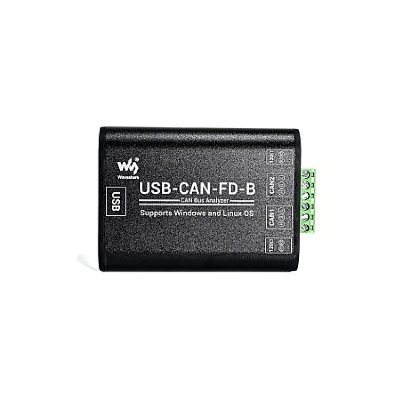 Waveshare Industrial Grade USB-CAN-FD-B CAN/CAN FD Bus Data Analyzer supports Windows + Linux OS